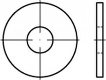 Podložka pod nitmi DIN 9021 M3 / 3,2 pozink - N1