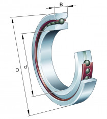 FAG HC 7008-E-T-P4S-UL guľkové ložisko s kosouhlým stykom - N1