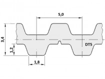 Remeň ozubený DT5 400 12 optibelt Alpha Torque - N1