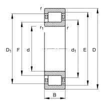 FAG NJ 202-E-XL-M1A-C3 valčekové ložisko - N1