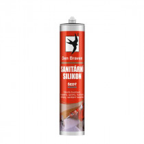Den Braven Sanitárny silikón - 280 ml sivá, kartuša _30213RL - N1