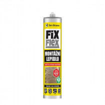 Den Braven Montážne lepidlo FIX FLEX - 280 ml biela, kartuša _50408FF - N1