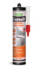 Ceresit CS 16 Neutral - 280 ml neutrálny silikón biely - N1