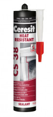 Ceresit CS 38 Heat resistant - 300 ml kachliarsky tmel čierny - N1