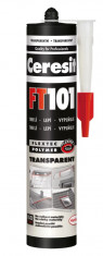 Ceresit FT 101 - 280 ml lepiaci tmel na všetky materiály transparent - N1