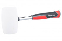 Holka gumová biela 90 mm s kovovou násadou s pogumovanou rukoväťou, Festa 19271 - N1