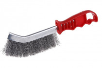 Kefa lištová s plastovou rukoväťou, pozinkovaný vlnitý drôt/FESTA 22035 - N1