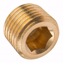 Zátka inbus DIN 906 M22x1,50 mosadz - N1