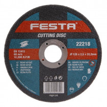 Rezný kotúč na kov 125x2,5x22,2 rovný, FESTA 22218 - N1
