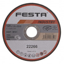 Rezný kotúč na kov 125x1,0x22,2 rovný INDUSTRY, FESTA 22266 - N1