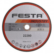 Rezný kotúč na kov 230x2,0x22,2 rovný INDUSTRY, FESTA 22280 - N1