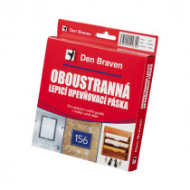 Den Braven Obojstranne lepiaca upevňovacia páska v krabičke - 25 x 1 mm x 5 m biela _B5322RL - N1
