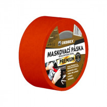 Debbex Maskovacia páska 100 ° C PREMIUM - 50 mm x 50 m oranžová - N1