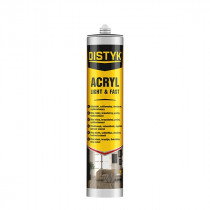 Distyk Akrylový brúsiteľný tmel - 310 ml biela, kartuša - N1