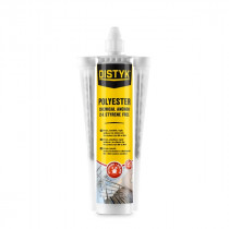 Distyk Chemická kotva POLYESTER bez styrénu - 300 ml kartuša, sivá - N1