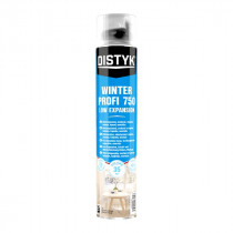 Distyk Nízkoexpanzná zimná pena PROFI PU 750 - 750 ml zelená, pištoľová dóza - N1