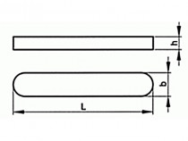 Pero tesné DIN 6885 A 25x14x60 - N1